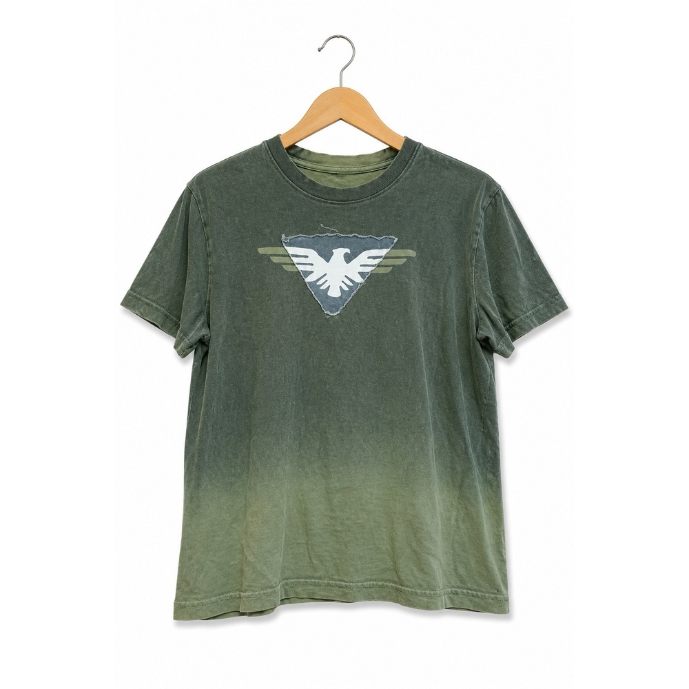 Skiptooth Boys Shirt Size 4 5 Small Eagle Applique Faded Navy Spray Tee T-Shirt
